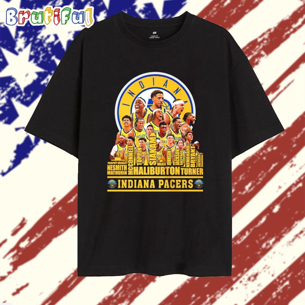 2025 Indiana Pacers Team Player Name T Shirt
