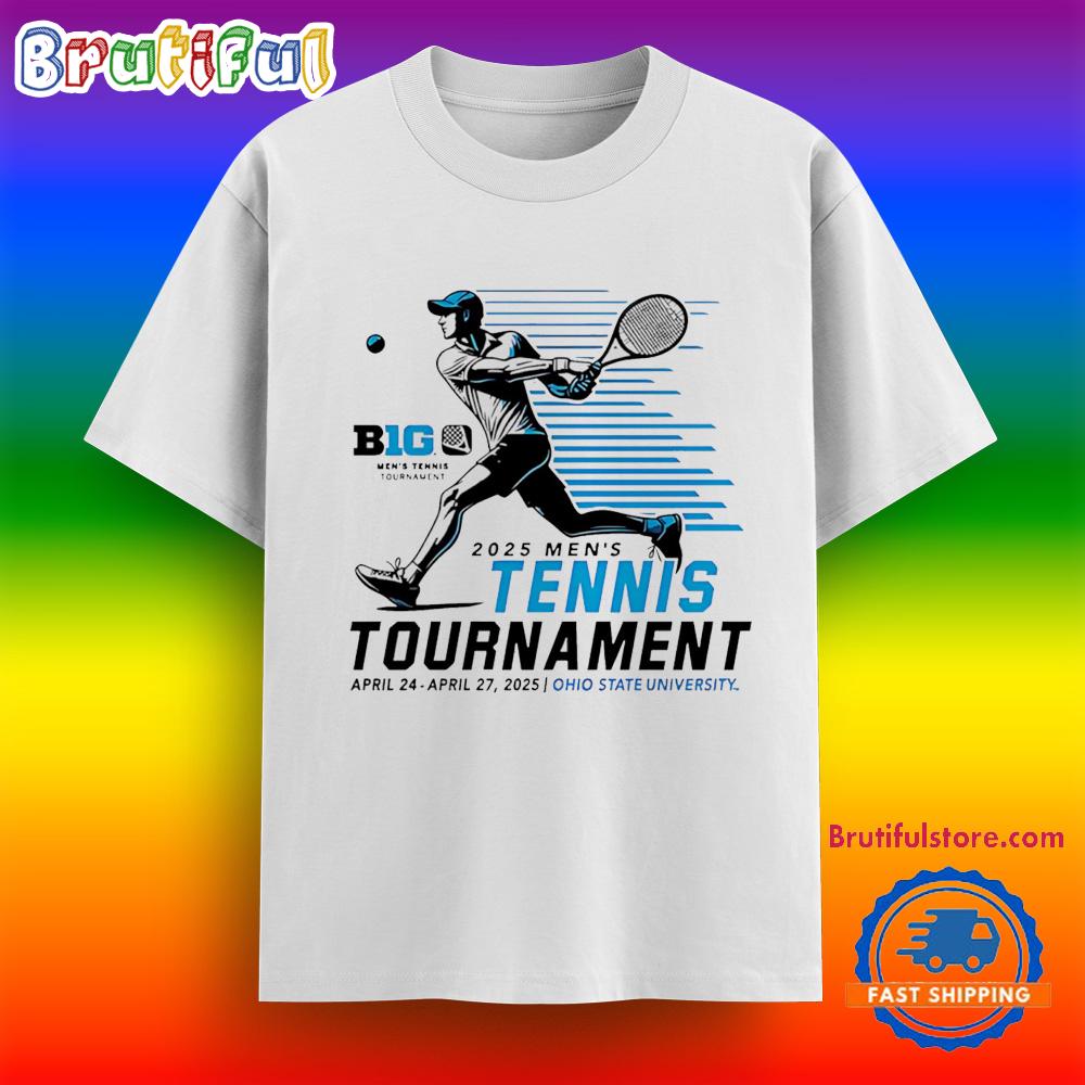 2025 Men’s Tennis Tournament Big Ten T Shirt