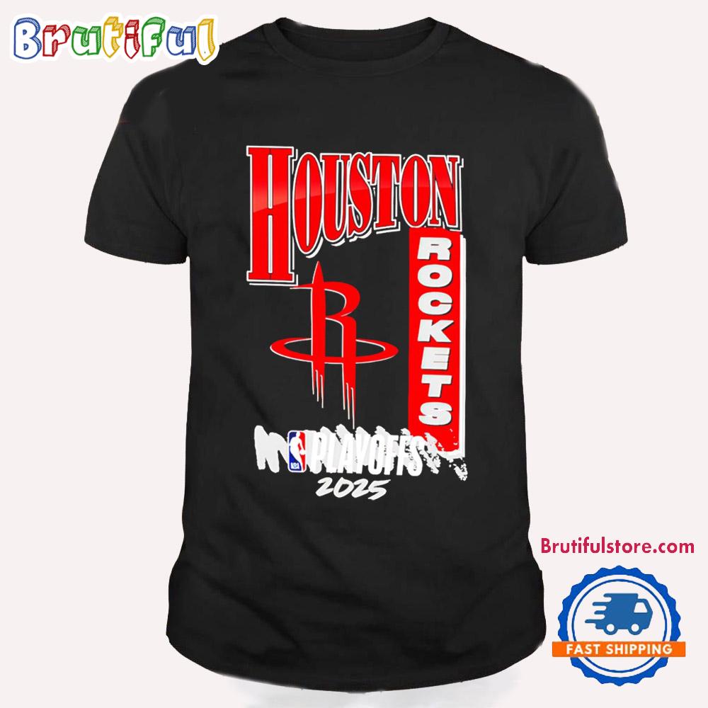 2025 Nba Playoffs Houston Rockets Vintage T Shirt