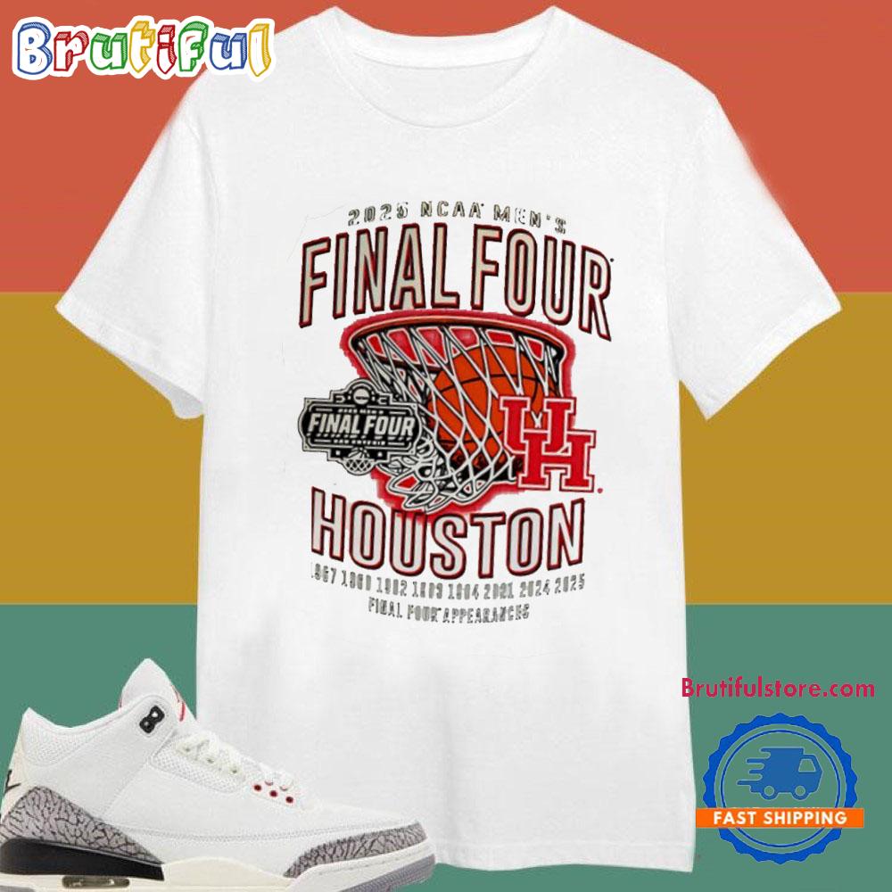 2025 NCAA Mens Final Four 7 Appearances Houston Cougars T Shirt