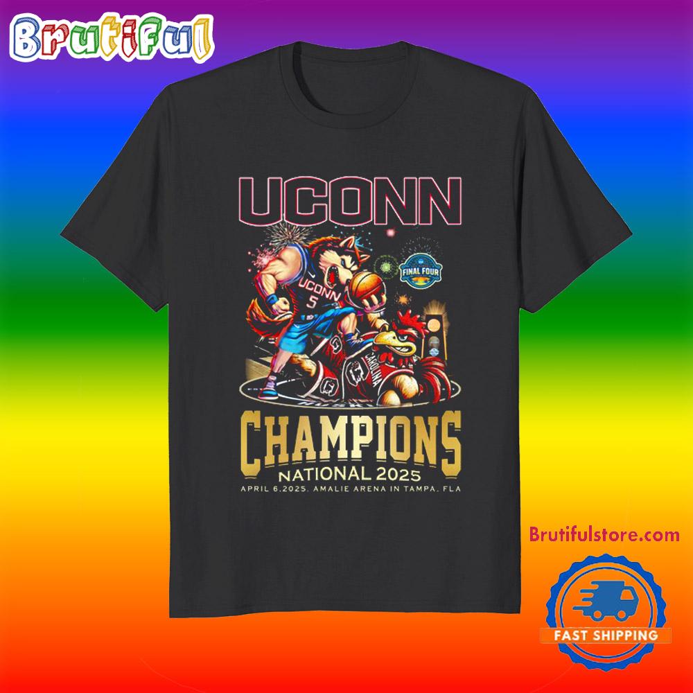 2025 NCAA Women Basketball National Champions Final Four Winner Uconn Huskies T Shirt