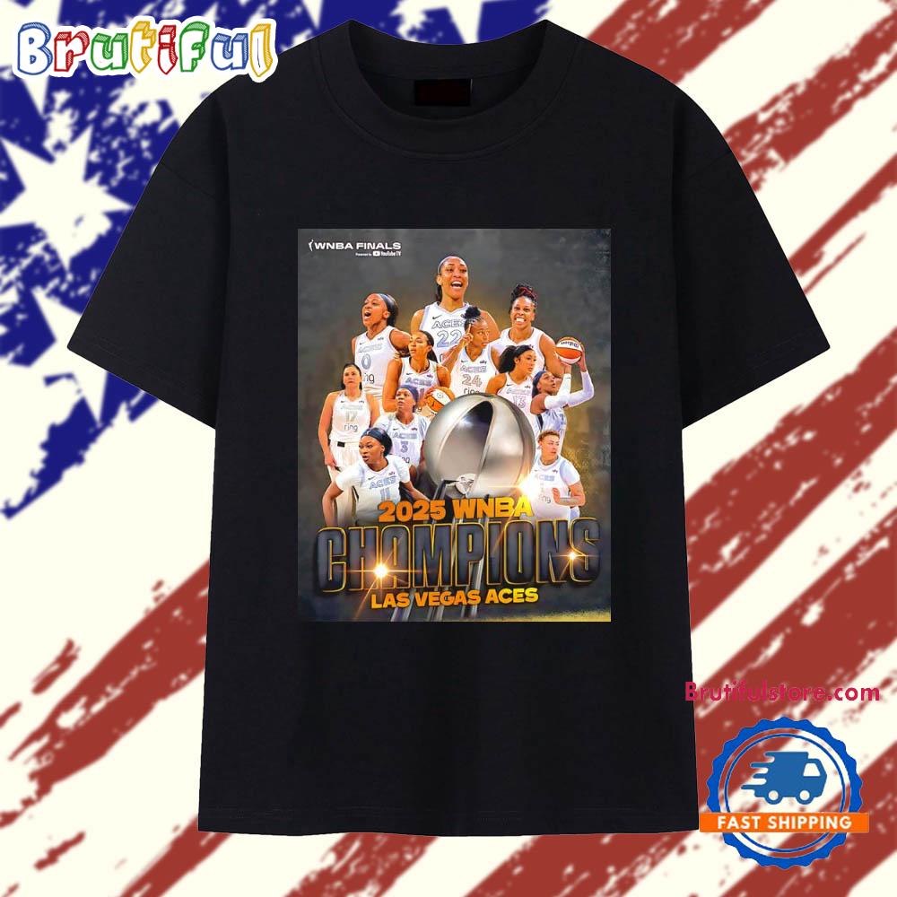 2025 WNBA Champions Las Vegas Aces Poster T Shirt