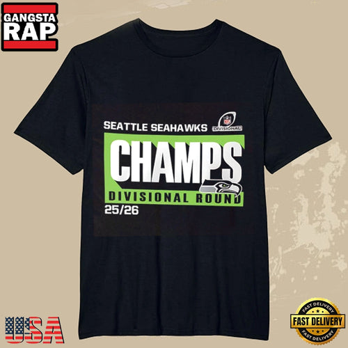 2025-2026 Seattle Seahawks NFC Divisional Round Champions T-Shirt