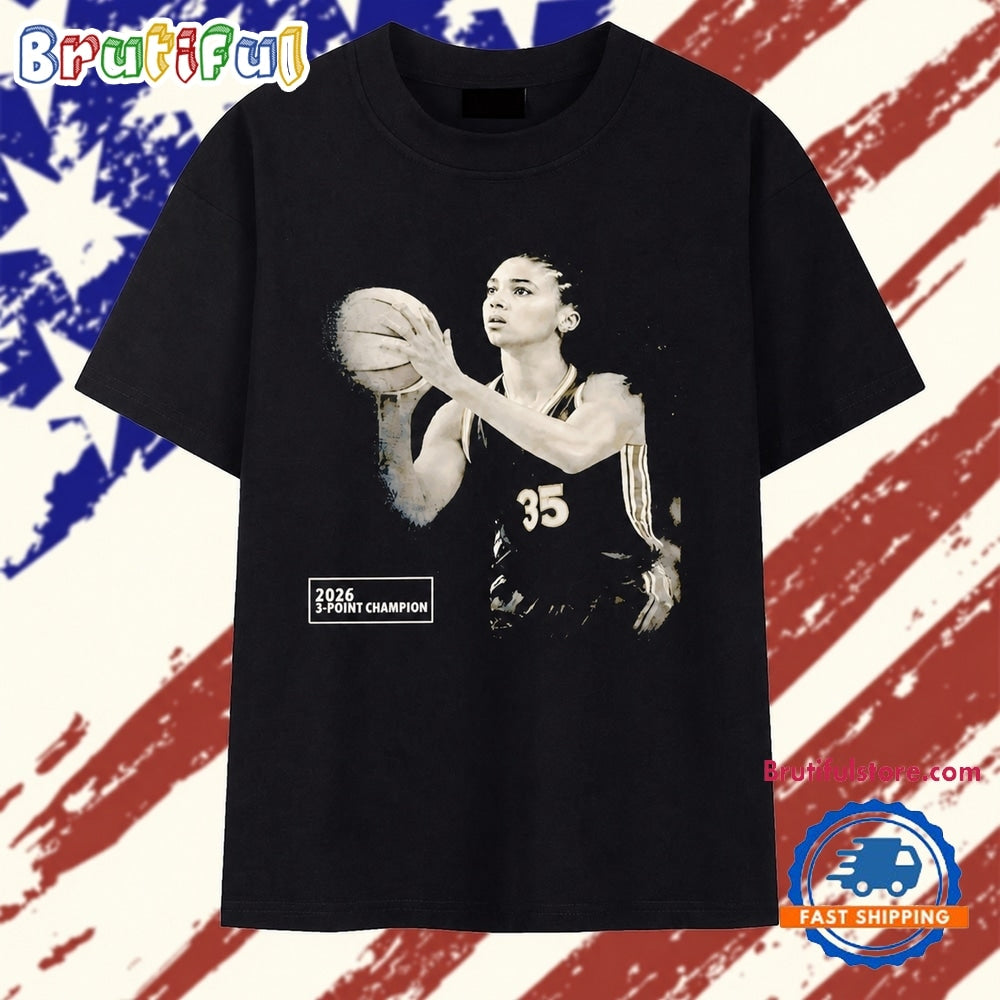 2026 3 Point Champion Number 35 Basketball Player T Shirt