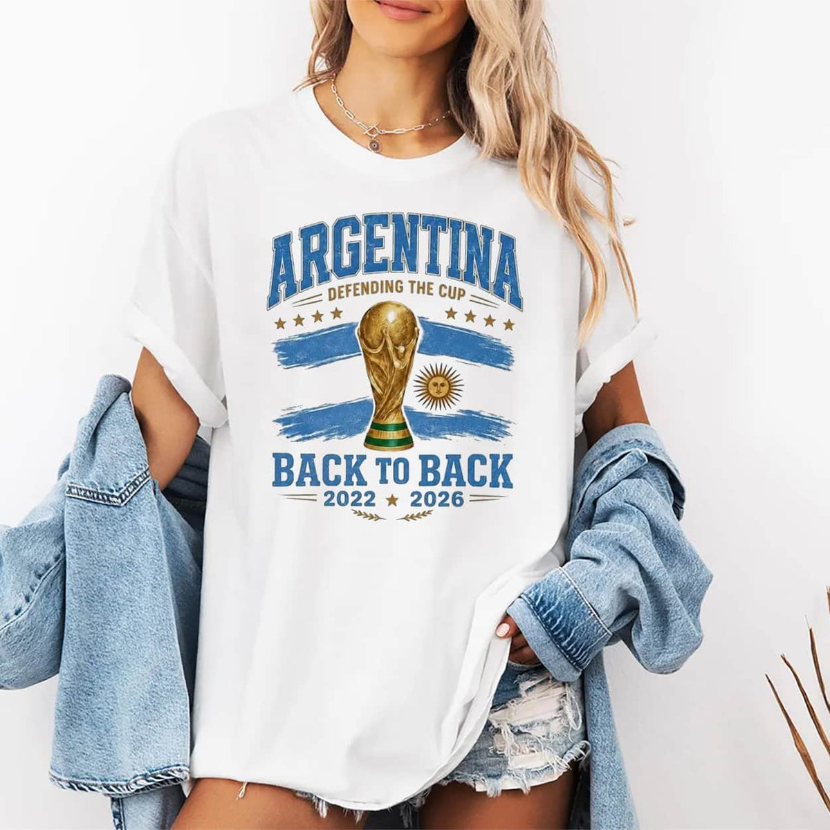 2026 Argentina Back 2 Back World Cup Champions Shirt