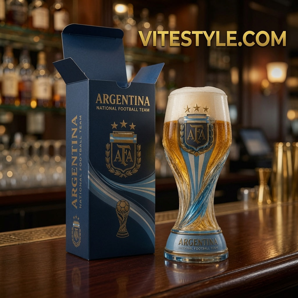 Argentina World Cup Trophy Beer Glass