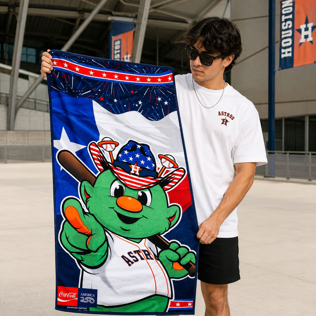 2026 Astros Patriotic Orbit Beach Towel Giveaway