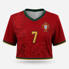 2026 Portugal World Cup Crop Top Jersey