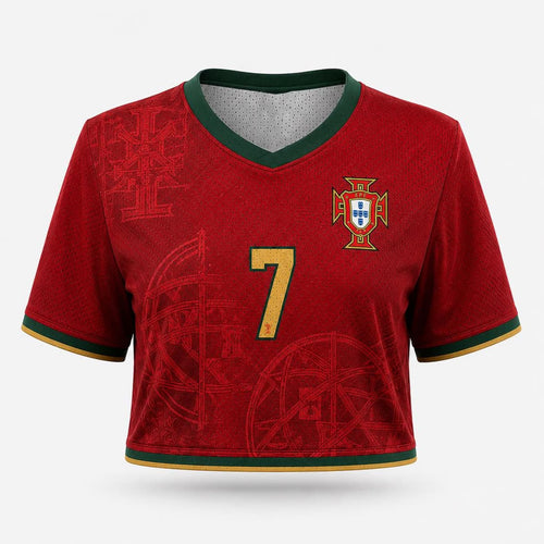 2026 Portugal World Cup Crop Top Jersey