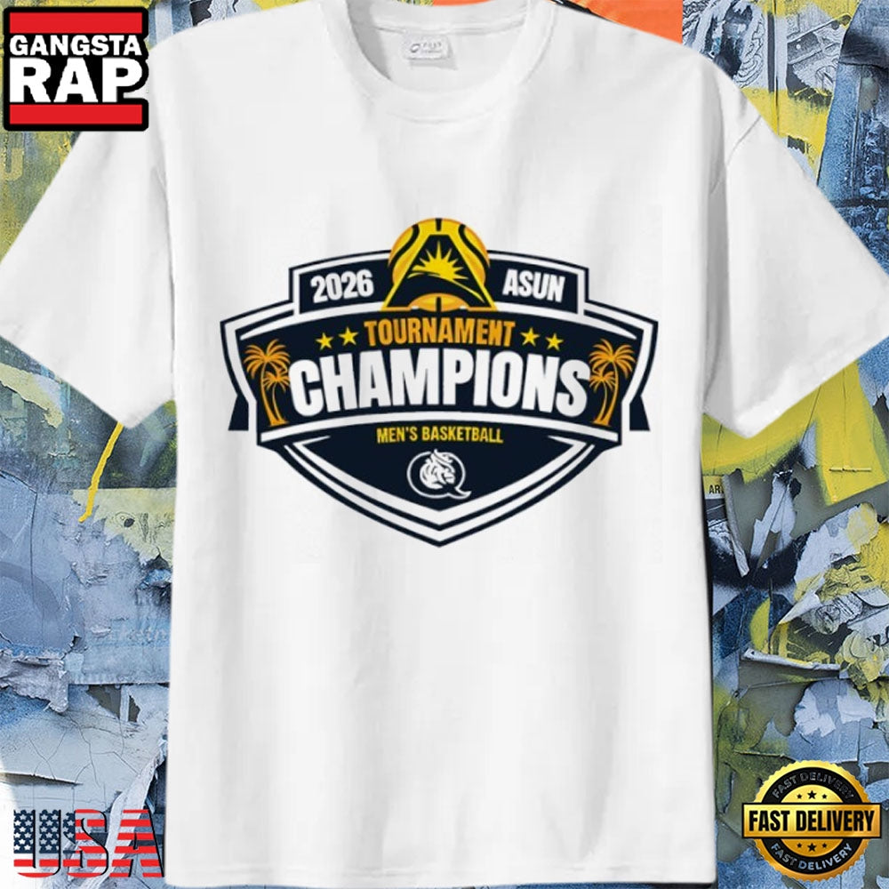 2026 Atlantic Sun Conference Tournament Champions Men’s Basketball Logo T-Shirt