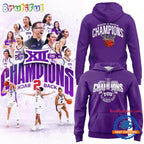 2026 Back 2 Back TCU Horned Frogs Women’s Basketball Big 12 Conference Champions Hoodie T-Shirt
