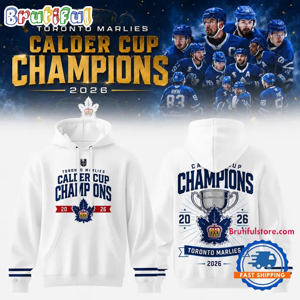 2026 CCM Toronto Marlies Calder Cup Champions White Hoodie