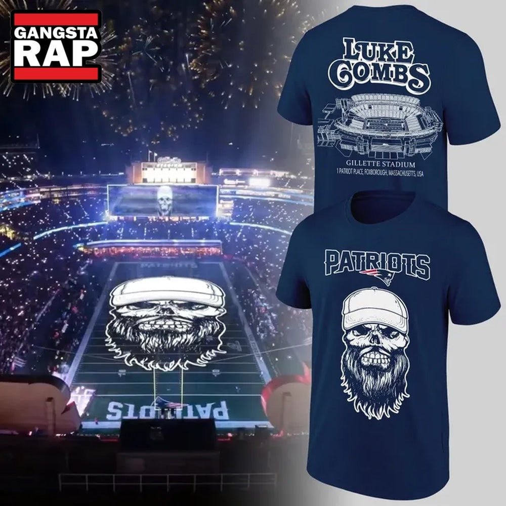 2026 Exclusives Luke Combs x New England Patriots Hoodie T-Shirt