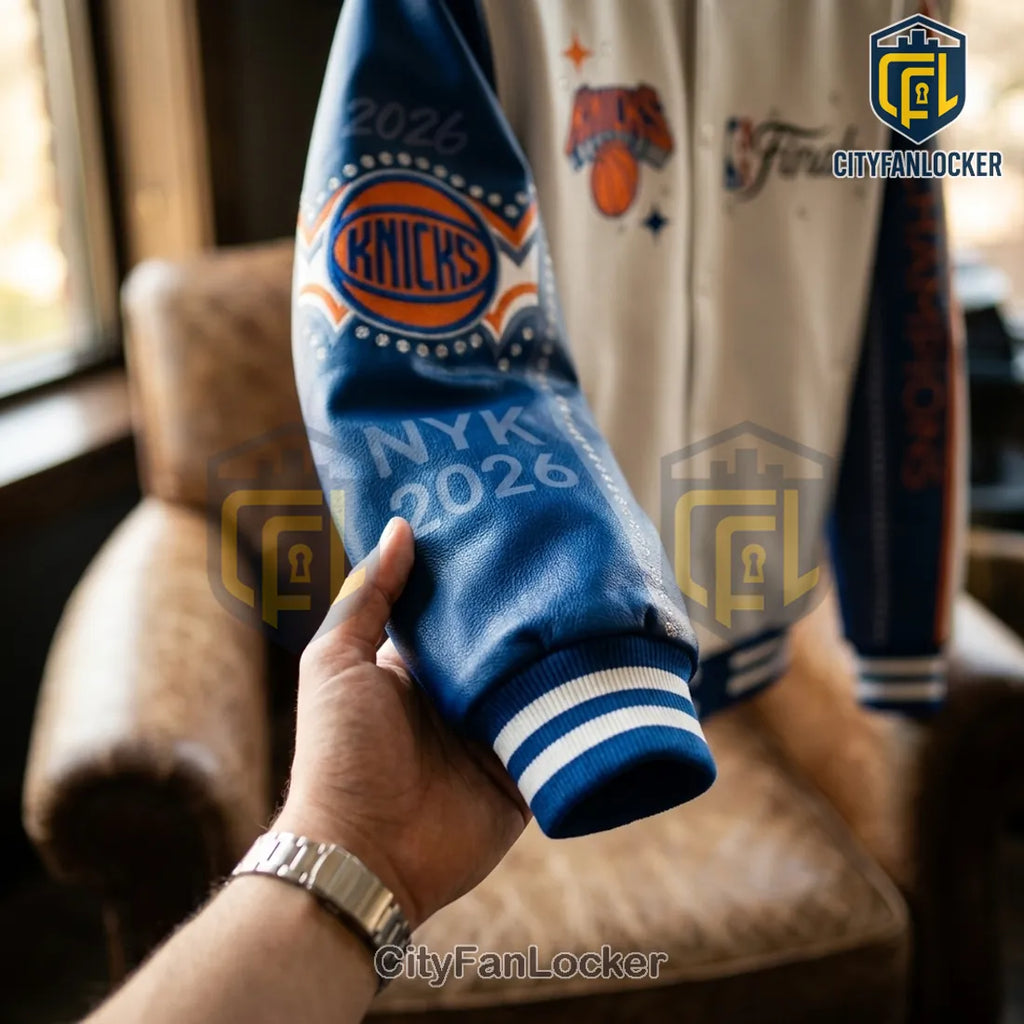 2026 NBA Finals Champions New York Knicks Baseball Jacket