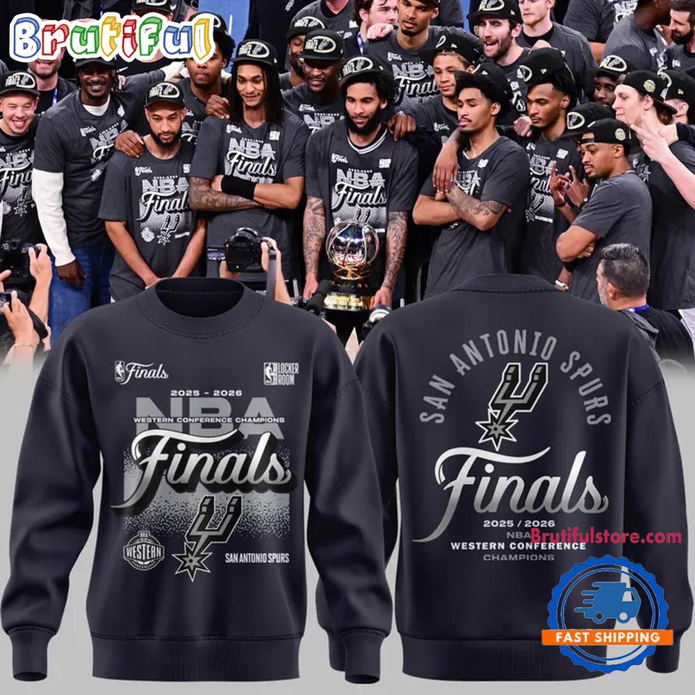 2026 NBA Western Conference Champions San Antonio Spurs Go Spurs Go Finals Bound Hoodie T-Shirt