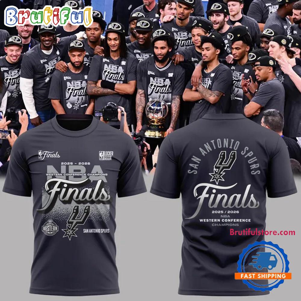 2026 NBA Western Conference Champions San Antonio Spurs Go Spurs Go Finals Bound Hoodie T-Shirt