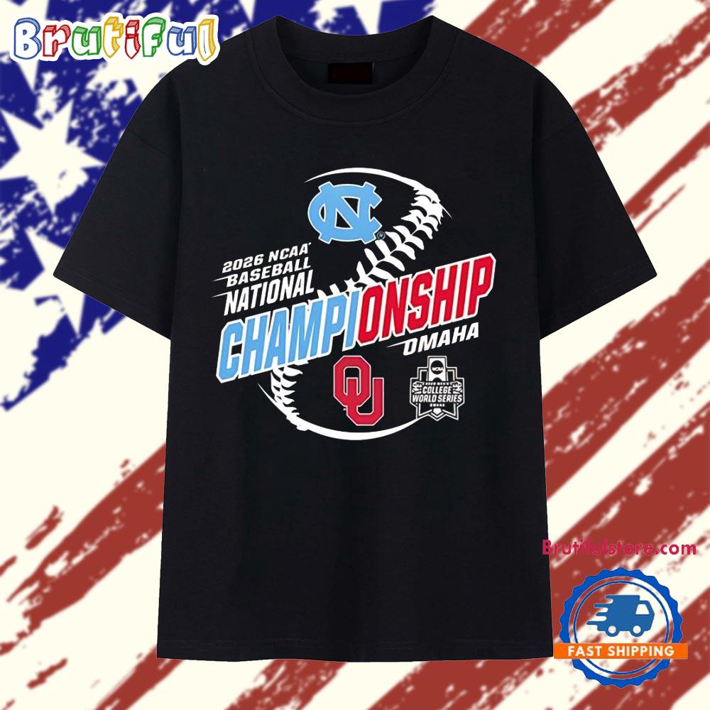 2026 NCAA Baseball National Championship Omaha North Carolina vs Oklahoma Sooners T Shirt