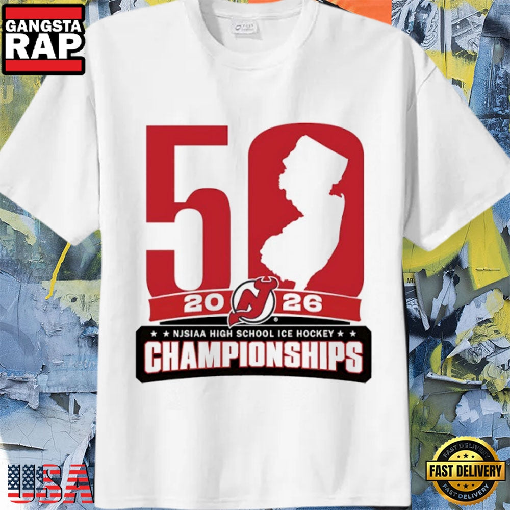 2026 NJSIAA High School Ice Hockey State Championships Hockey Game Fan T-Shirt