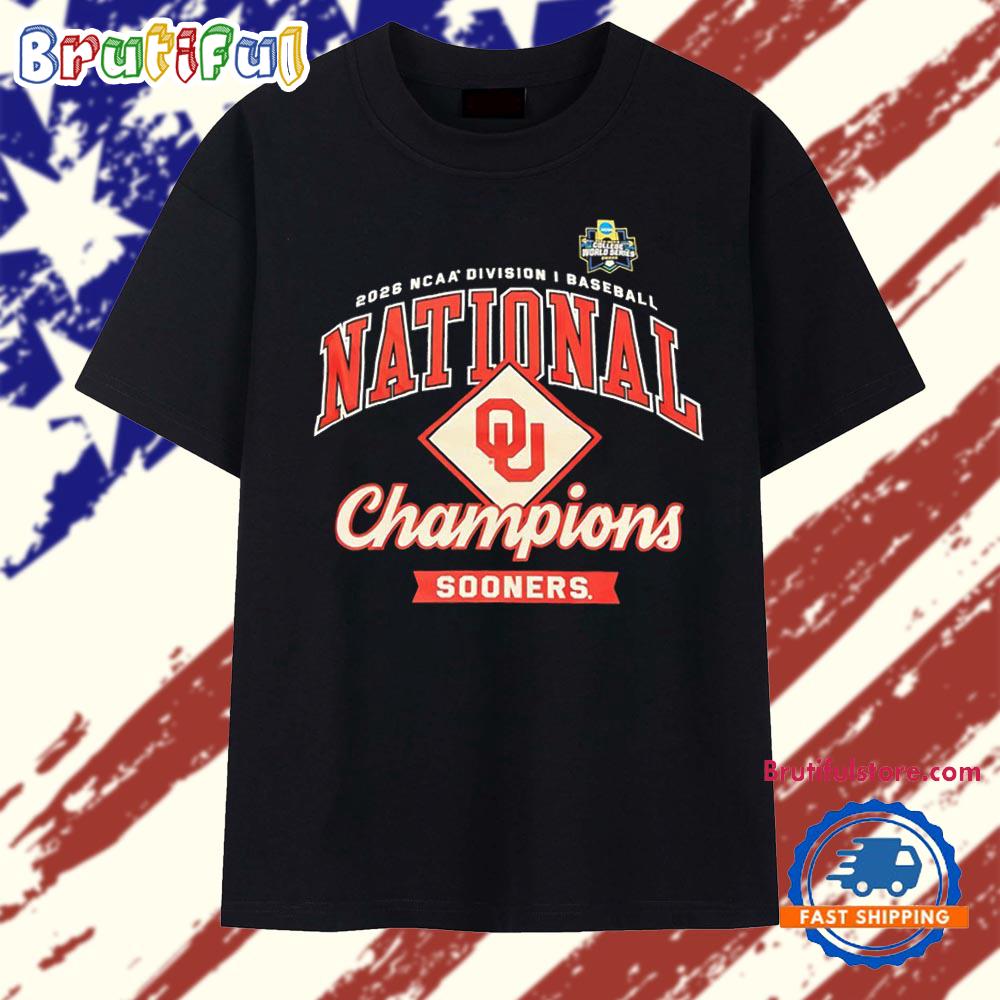 2026 Oklahoma Sooners NCAA Division I Baseball National Champions T Shirt