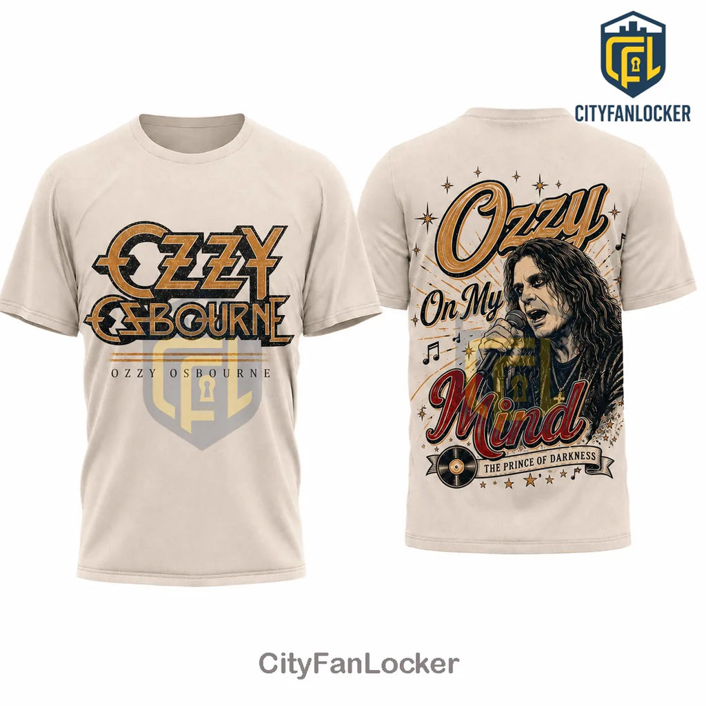 2026 Ozzy Osbourne On My Mind Prince of Darkness Graphic T-Shirt
