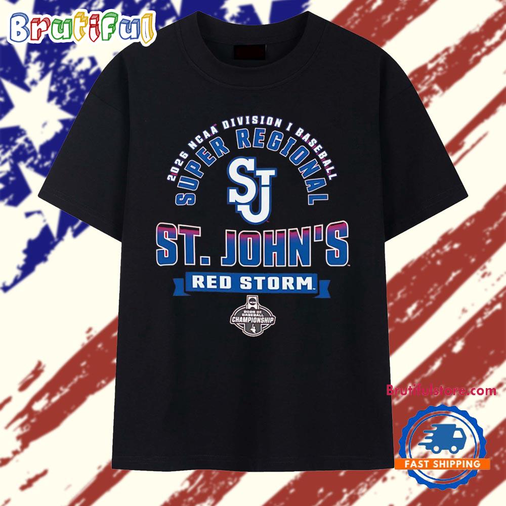 2026 St Johns Red Storm NCAA Division I Baseball Super Regional Championship T Shirt