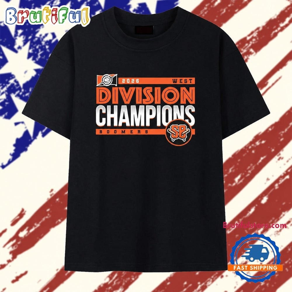 2026 West Division Champions Boomers Baseball T Shirt