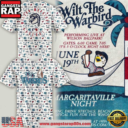 2026 Wilson Warbirds x Margaritaville Night Baseball Jersey