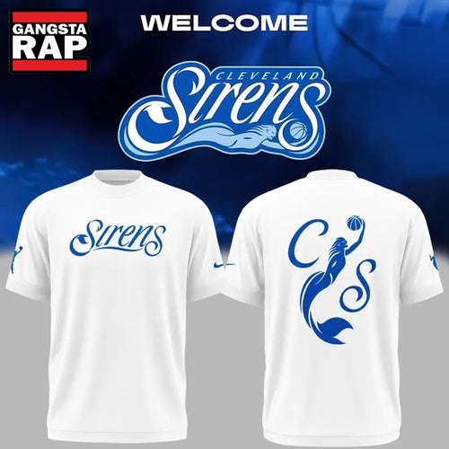 2028 WNBA Expansion Team Cleveland Sirens Unveils Branding White T Shirt . Trending 3D Shirt