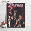 21 Savage Tour 2024 Wall Art Poster Canvas