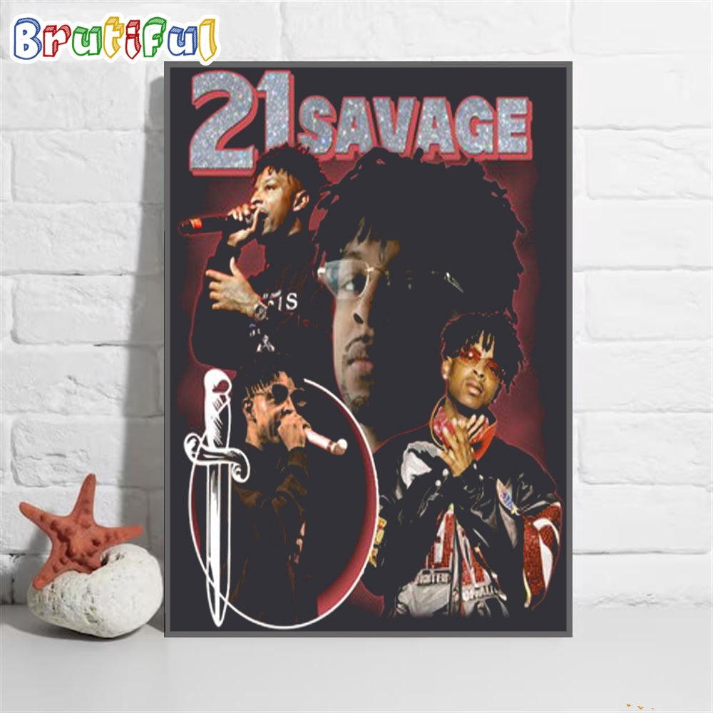 21 Savage Tour 2024 Wall Art Poster Canvas