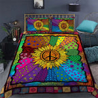 Hippie Quilt Bedding Set - Free Mind Quilted Bedding
