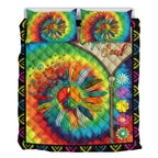 Hippie Quilt Bedding Set - Expressive Spirit Quilt Set