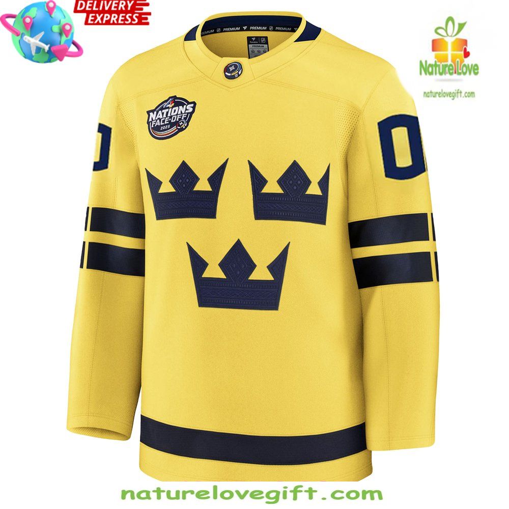Sweden Ice Hockey Jersey 2026 4 Nation Face-Off