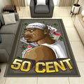 50 Cent Gunshots Rug,Hip Hop Rug