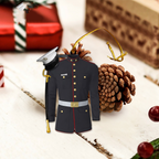 Marine Uniform 2D Flat Ornament - Personalized Custom Shaped Acrylic Ornament - Christmas Gift For Military, Army Dad, Husband