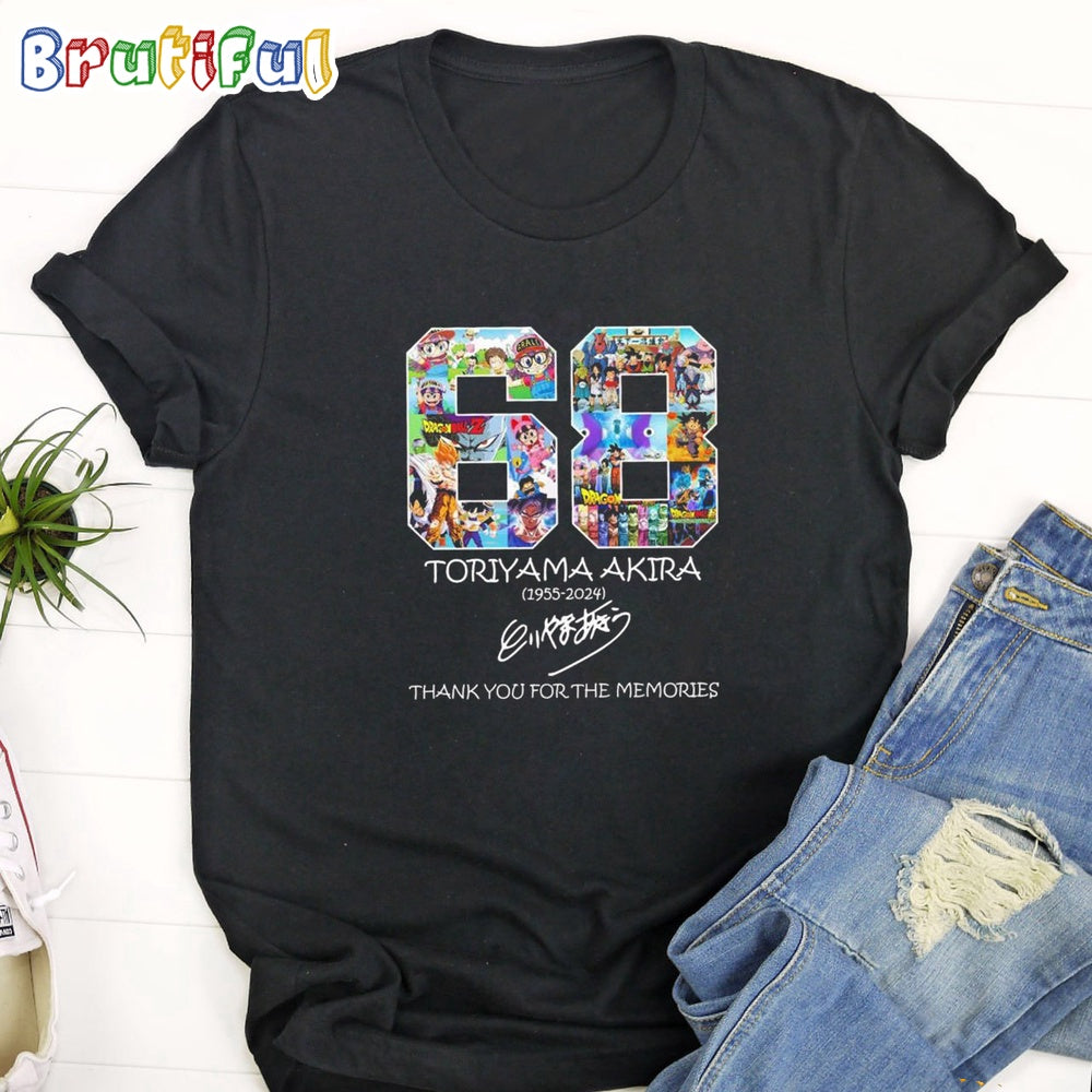 68 Toriyama Akira 1955-2024 Thank You For The Memories T Shirt