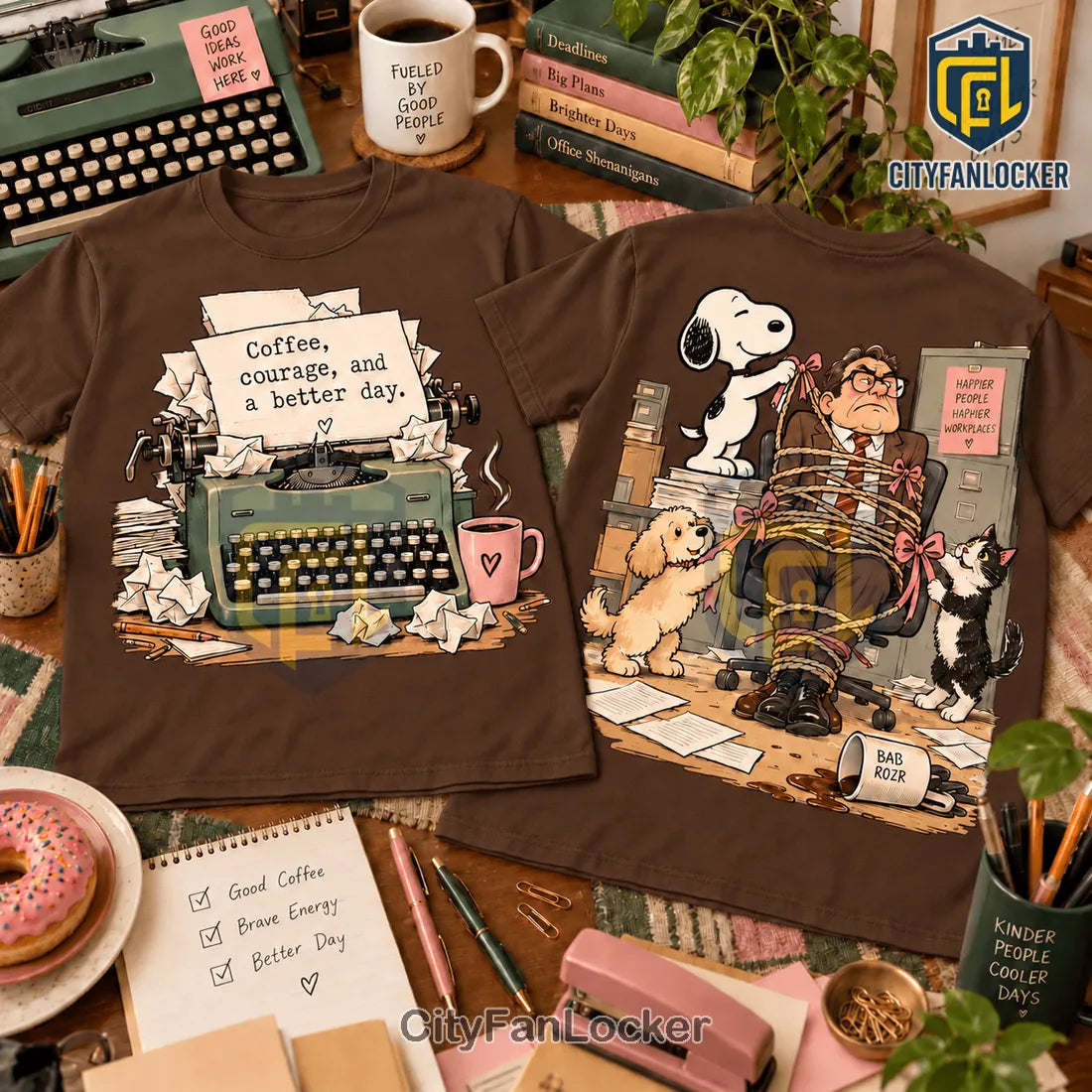 9 To 5 Snoopy Office Chaos 3D Shirt For Comedy Fans NNK