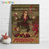 A Perfect Circle Phoenix Az Poster Talking Stick Resort Amphitheatre April 2024 Wall Art Poster Canvas