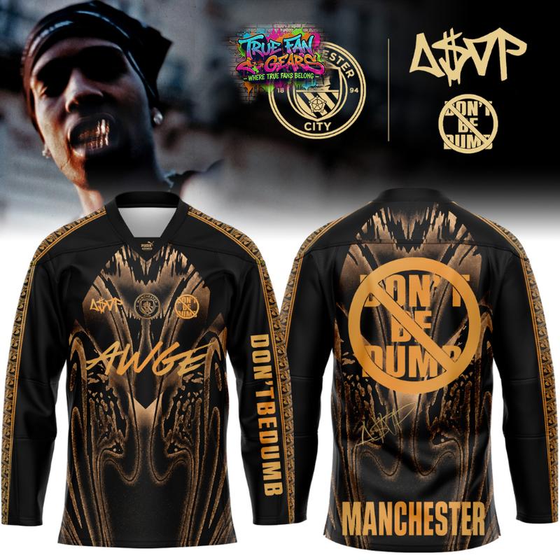ASAP ROCKY x Manchester City Don’t Be Dumb Hockey Jersey