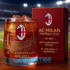 AC Milan FC 127th Anniversary Commemorative Whiskey Glass