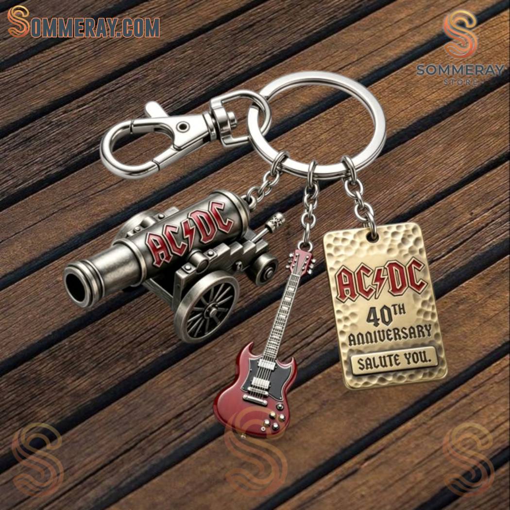 AC/DC 40th Anniversary Salute You Keychain