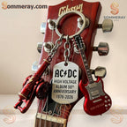 AC/DC High Voltage Album 50th Anniversary 1976-2026 Keychain