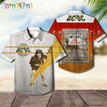 ACDC High Voltage Album Cover 2024 Hawaiian Shirt, ACDC Music Band Aloha Shirt