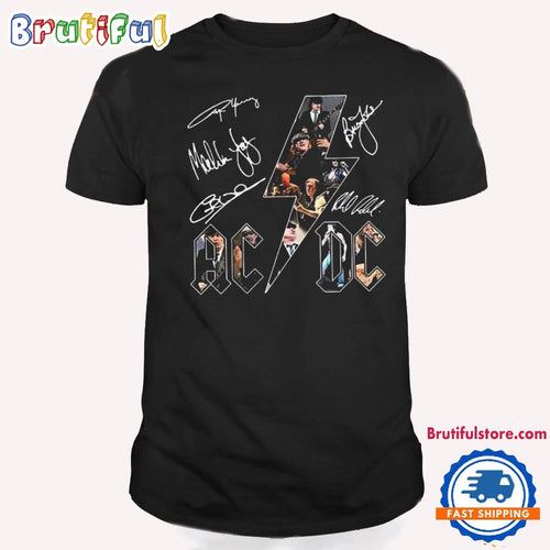 ACDC Pwr Up World Tour 90s Signature T Shirt