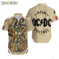 ACDC World Tour Acdc Pwr Up Tour 2024 Hawaiian Shirt Angus Young Highway To Hell Aloha Shirt