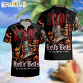 ACDC World Tour Acdc Pwr Up Tour 2024 Hawaiian Shirt Back In Black Album Aloha Shirt