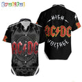 ACDC World Tour Acdc Pwr Up Tour 2024 Hawaiian Shirt Black Ice Tour Aloha Shirt