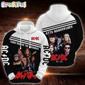 ACDC World Tour Acdc Pwr Up Tour 2024 Hoodie Classic Rock Band Music 3D Hoodie