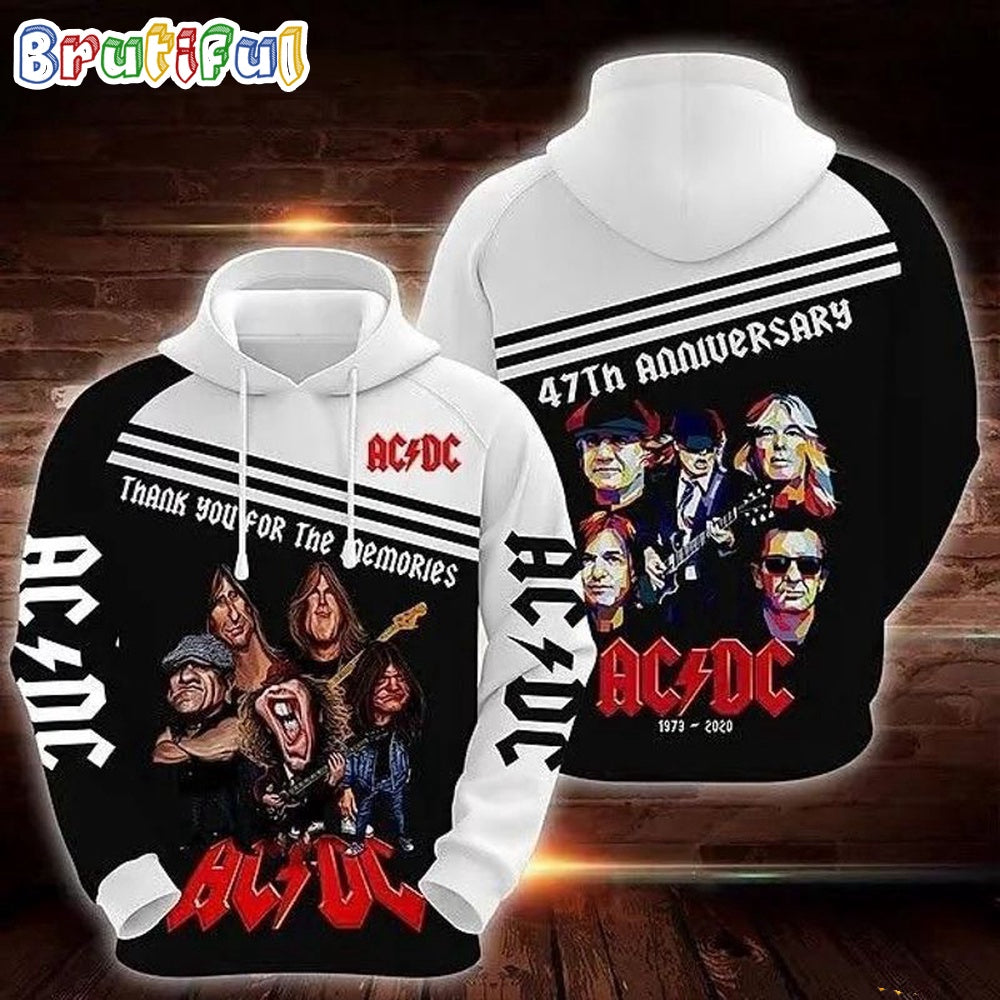 ACDC World Tour Acdc Pwr Up Tour 2024 Hoodie Classic Rock Band Music 3D Hoodie