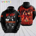 ACDC World Tour Acdc Pwr Up Tour 2024 Hoodie Graphic Printed 3D Hoodie